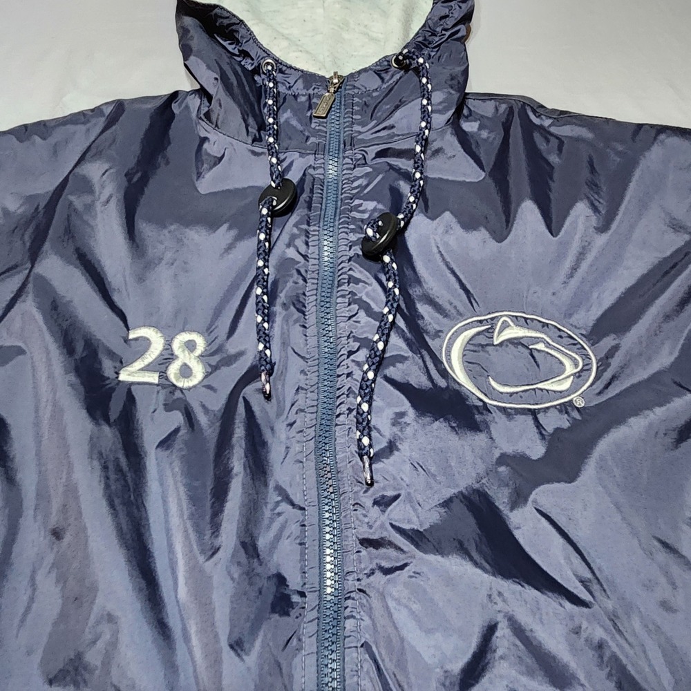 Penn State Club Field Hockey Full Zip Windbreaker Jacket Navy Blue Mens XL - Picture 4 of 10